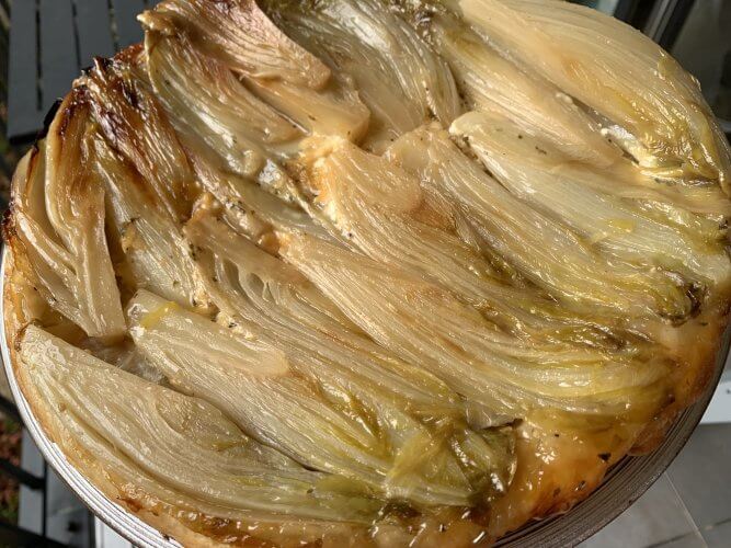 Tarte tatin d’endives