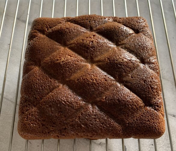 Gâteau à la farine de châtaigne ("Matelassé" de Silikomart)