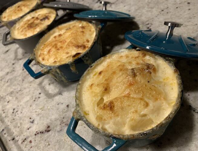 gratins dauphinois en mini-cocottes