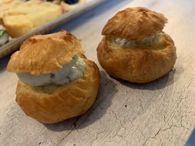 Choux au roquefort