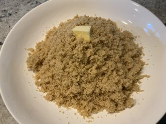 noix de beurre dans le couscous complet