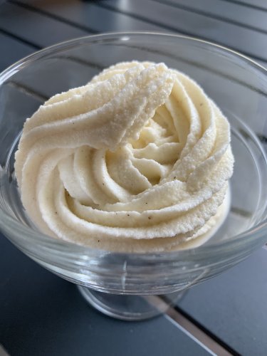 glace à l'italienne vanille