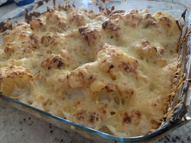 Gratin de chou fleur pommes de terre