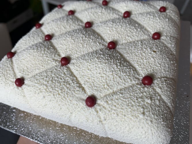 Entremet rose pamplemousse