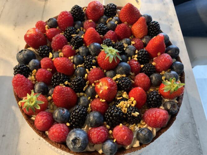 Tarte aux fruits rouges