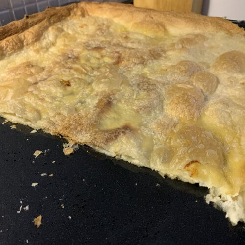 Focaccia fine au fromage