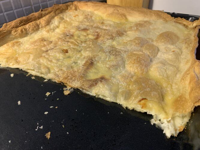 Focaccia fine au fromage