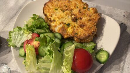 steak de chou-fleur salade