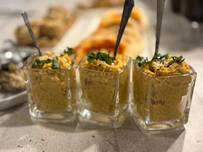 Purée de butternut au tahini