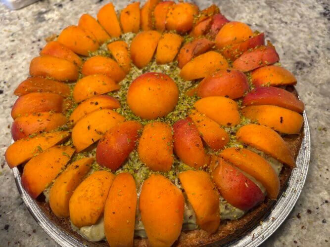 Tarte abricot pistache