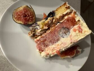 Part de Dessert aux figues