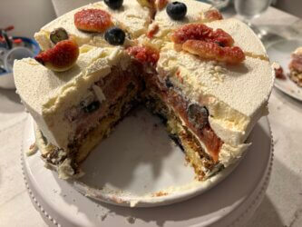 Dessert aux figues intérieur