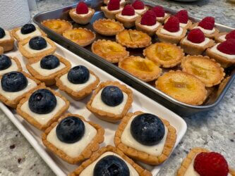 mini-tartelettes aux fruits