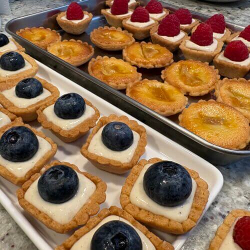mini-tartelettes aux fruits