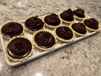 micro-tartelettes chocolat ganache