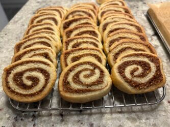 Sablés roulés aux figues sèches