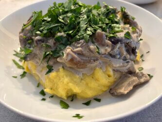 Polenta aux champignons