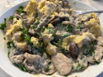 Polenta aux champignons