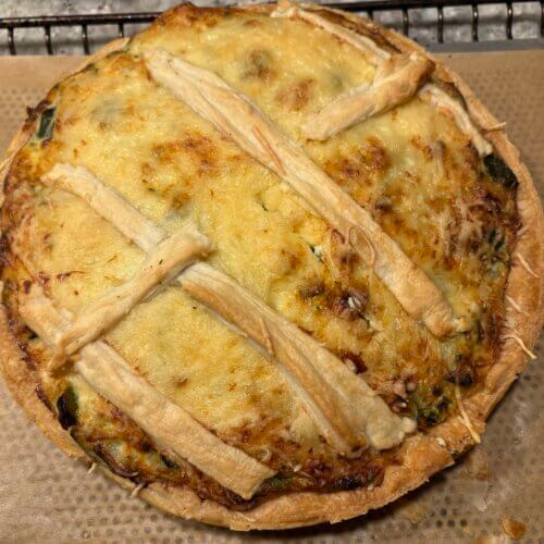 Tarte courgettes menthe