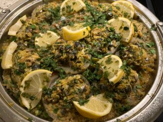 Tajine artichaut poisson