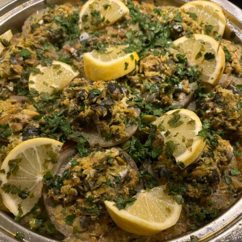 Tajine artichaut poisson