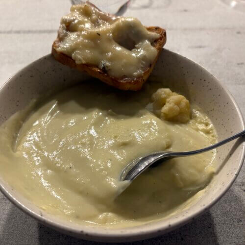 Velouté de chou-fleur gorgonzola