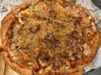 Quiche gorgonzola noix