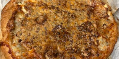 Quiche gorgonzola noix