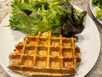 Gaufres de féta salade