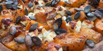 Tarte feta butternut graines de courge