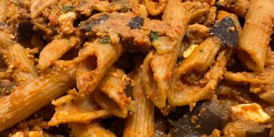 Pâtes aux aubergines
