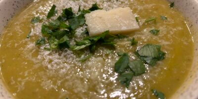 Soupe de légumes parmesan