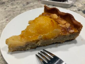 Part de Tarte bourdaloue légère