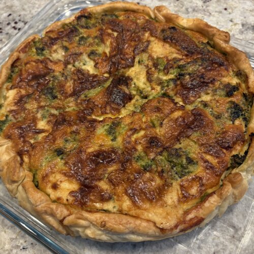 Tarte brocolis cheddar