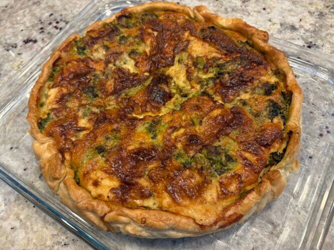 Tarte brocolis cheddar