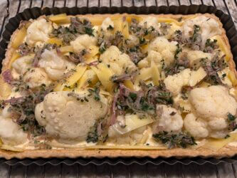 Tarte comté chou-fleur
