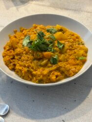 Dahl de lentilles corail